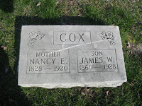 Nancy E Baugh Cox Tombstone
