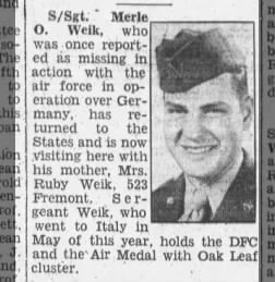 Merle Weik WWII