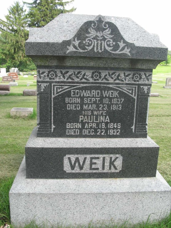 edward albert weik headstone