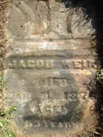 jacob weik tombstone freeport, illinois