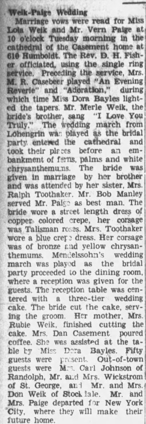 lola mae weik wedding