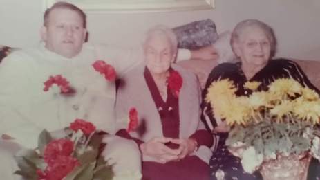 Eddie Weik, Anna Pultz Calvin, Rubie Weik 100th birthday