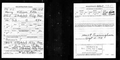 WWI Harry William Peter